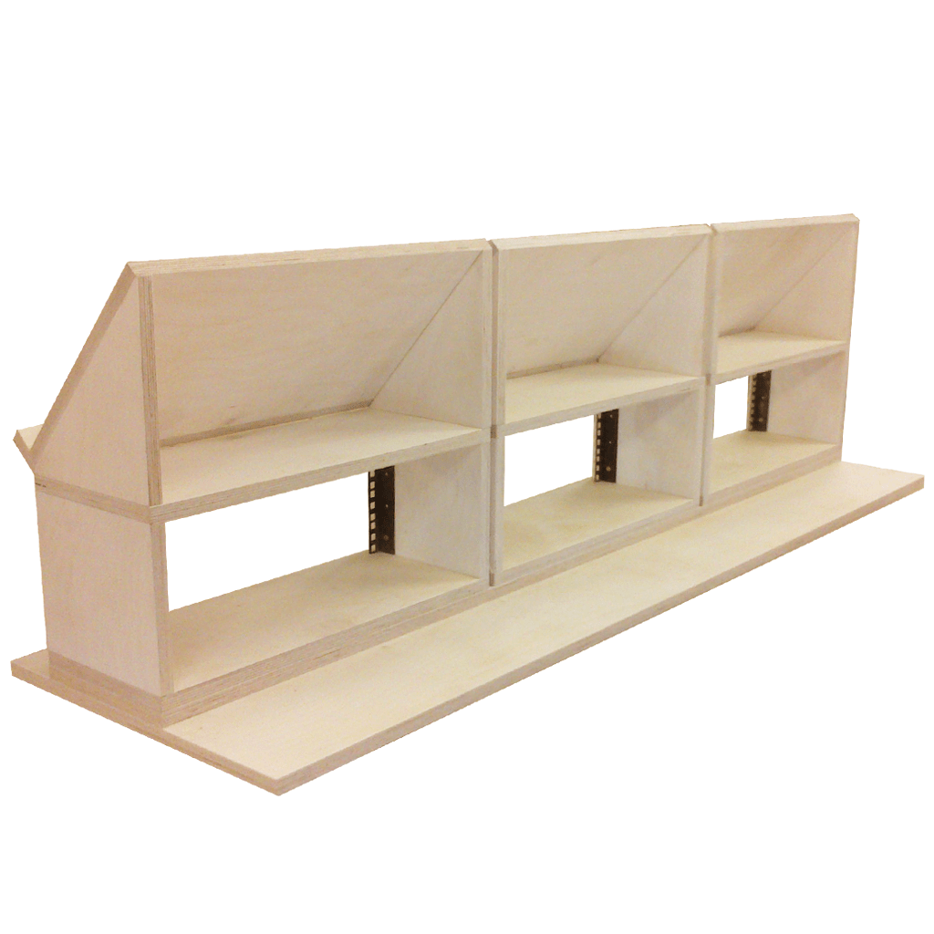 Rack unit Angled Stands Birch Ply 01