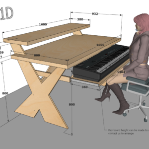 X1D composer producer desk Dimensions
