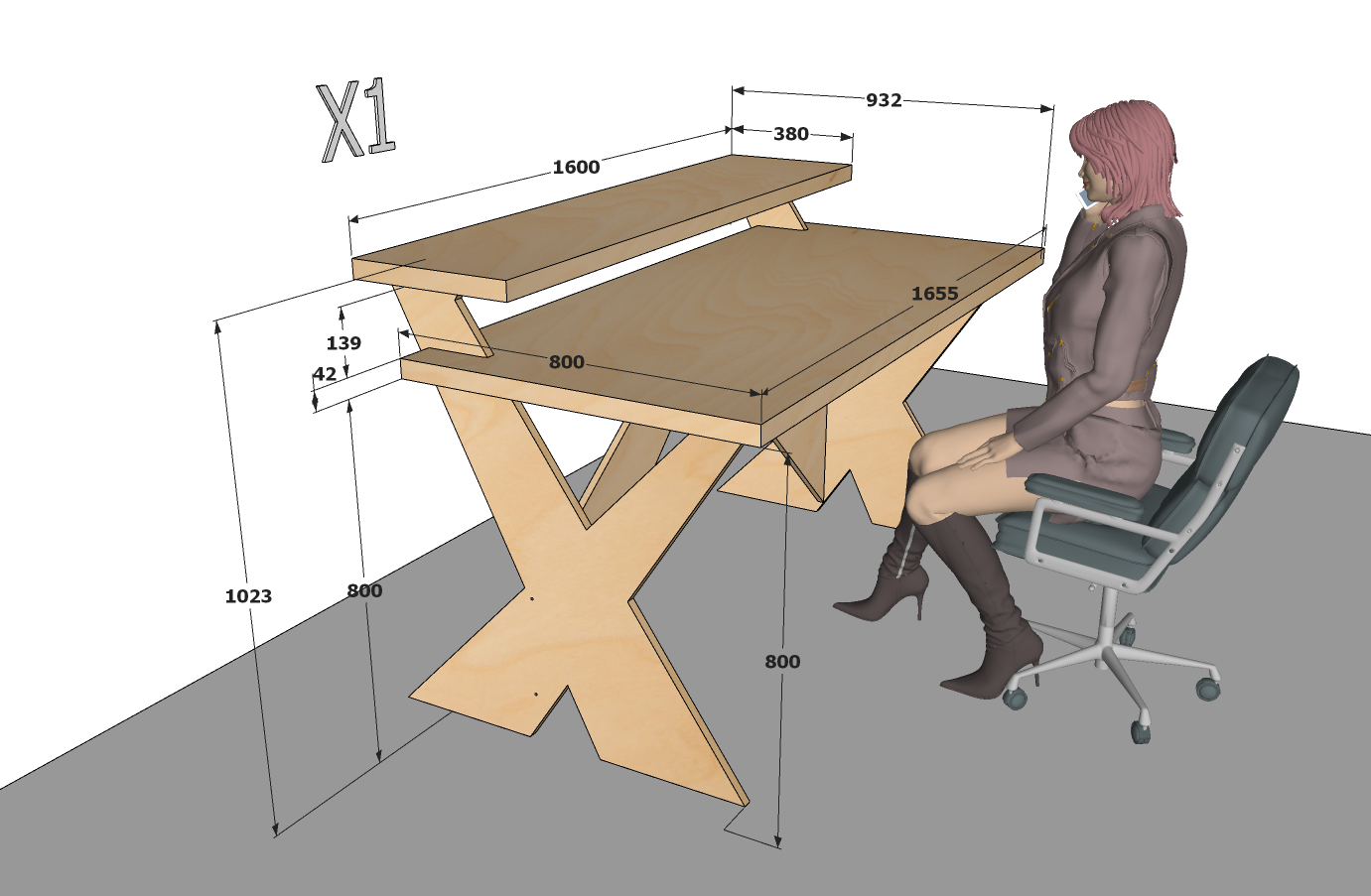 X1D_Dimensions