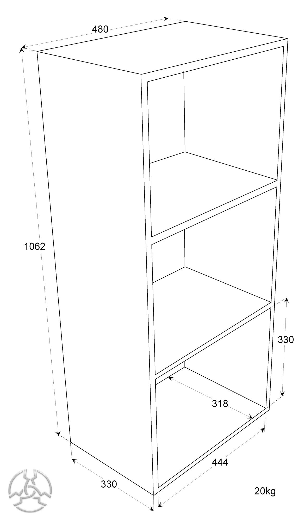 rsp3 vinyl storage cube 5 2707 p 1