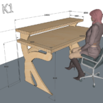 K1D Composer studio desk Dimension K1D Composer studio desk Dimension