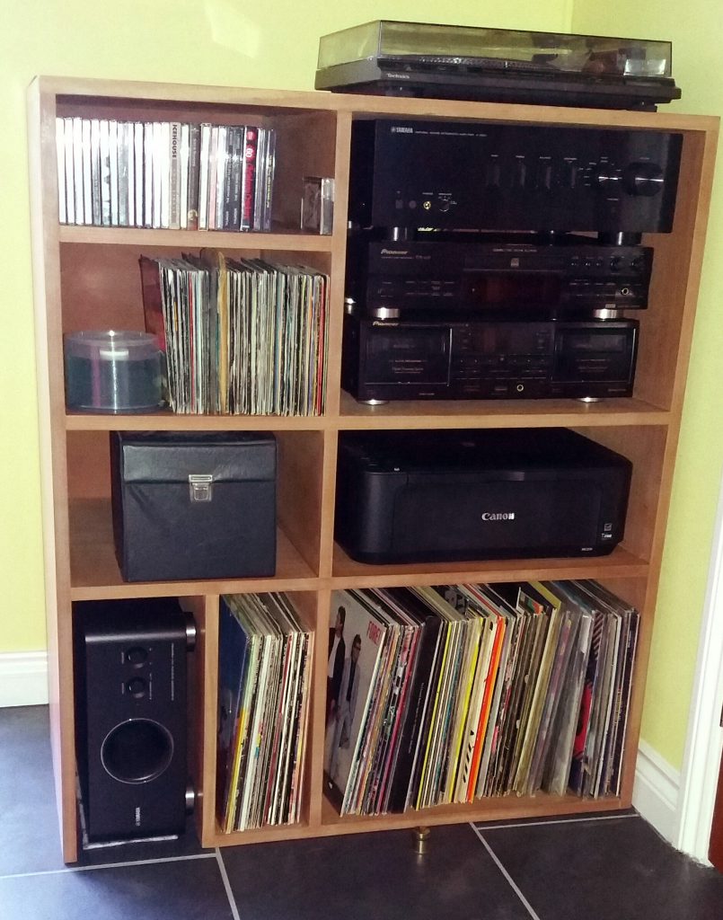 Custom Vinyl/CD/Amp Storage Sound Desks by Kernow Carpentry