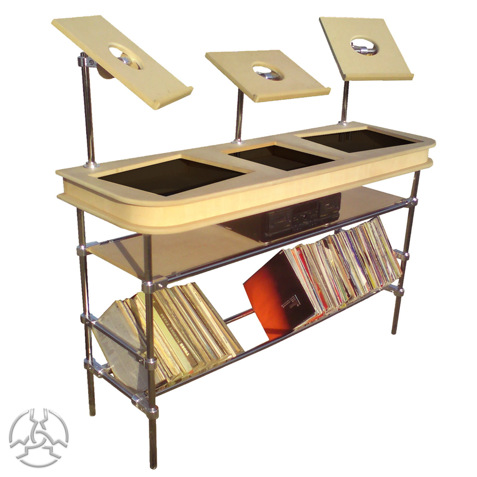 SD_Flush_fitting_DJ_Desk_Chrome_Base_CDJ_Stands_03
