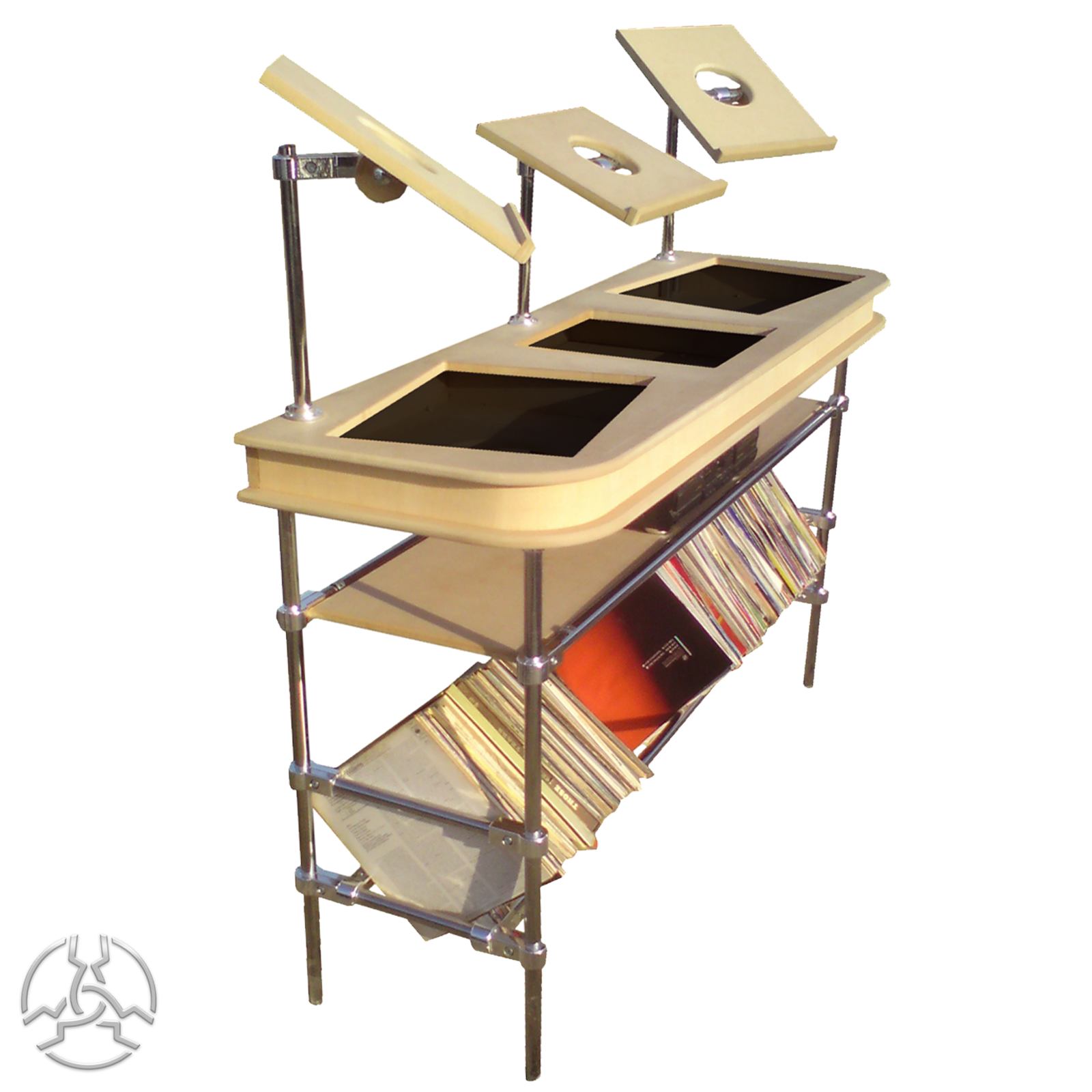 SD_Flush_fitting_DJ_Desk_Chrome_Base_CDJ_Stands_04