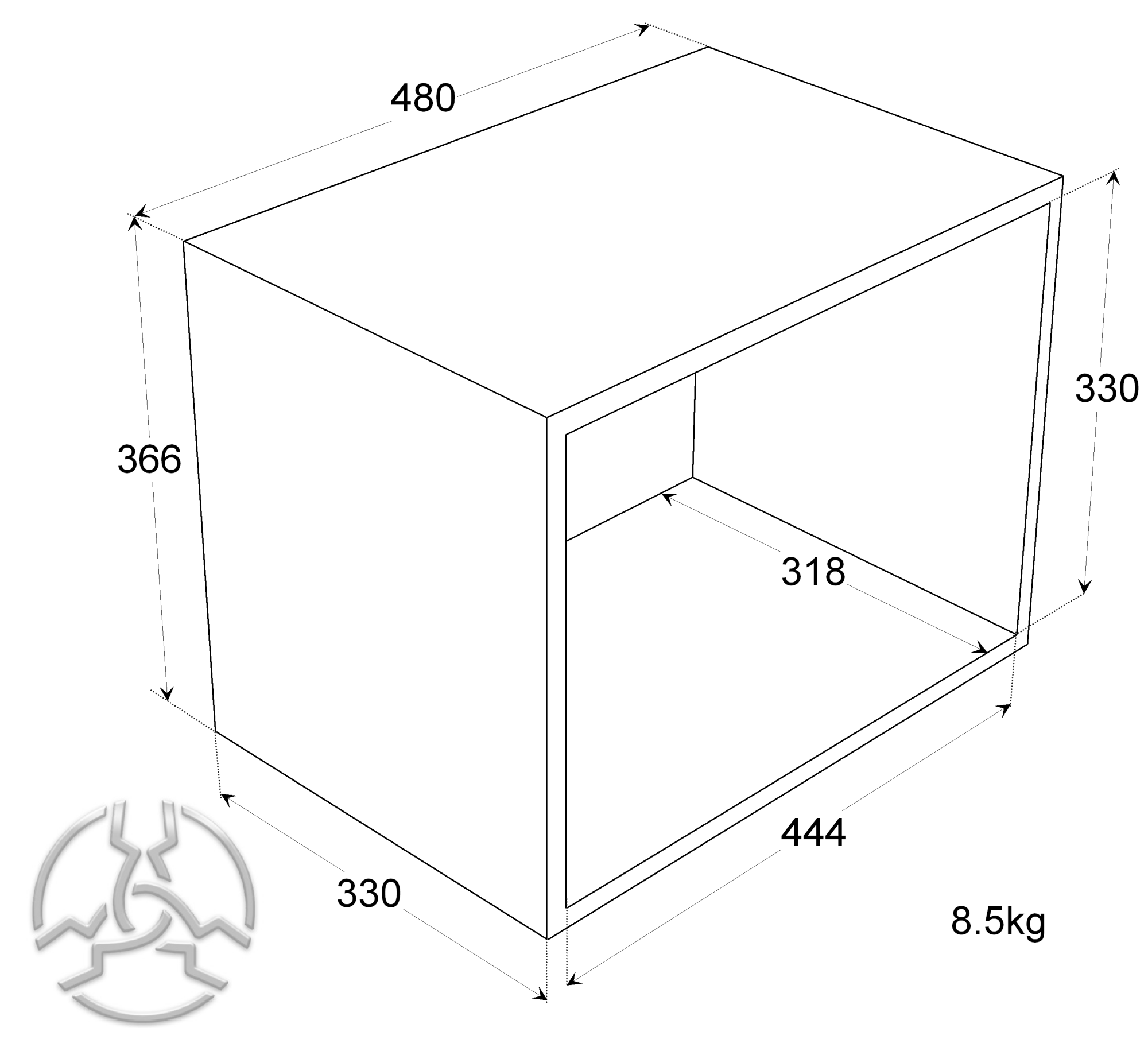 rsp1 vinyl storage cube 5 2701 p 1