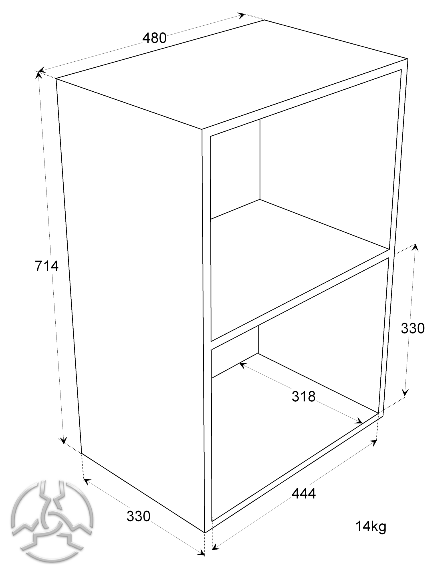 rsp2 vinyl storage cube 5 2704 p 1