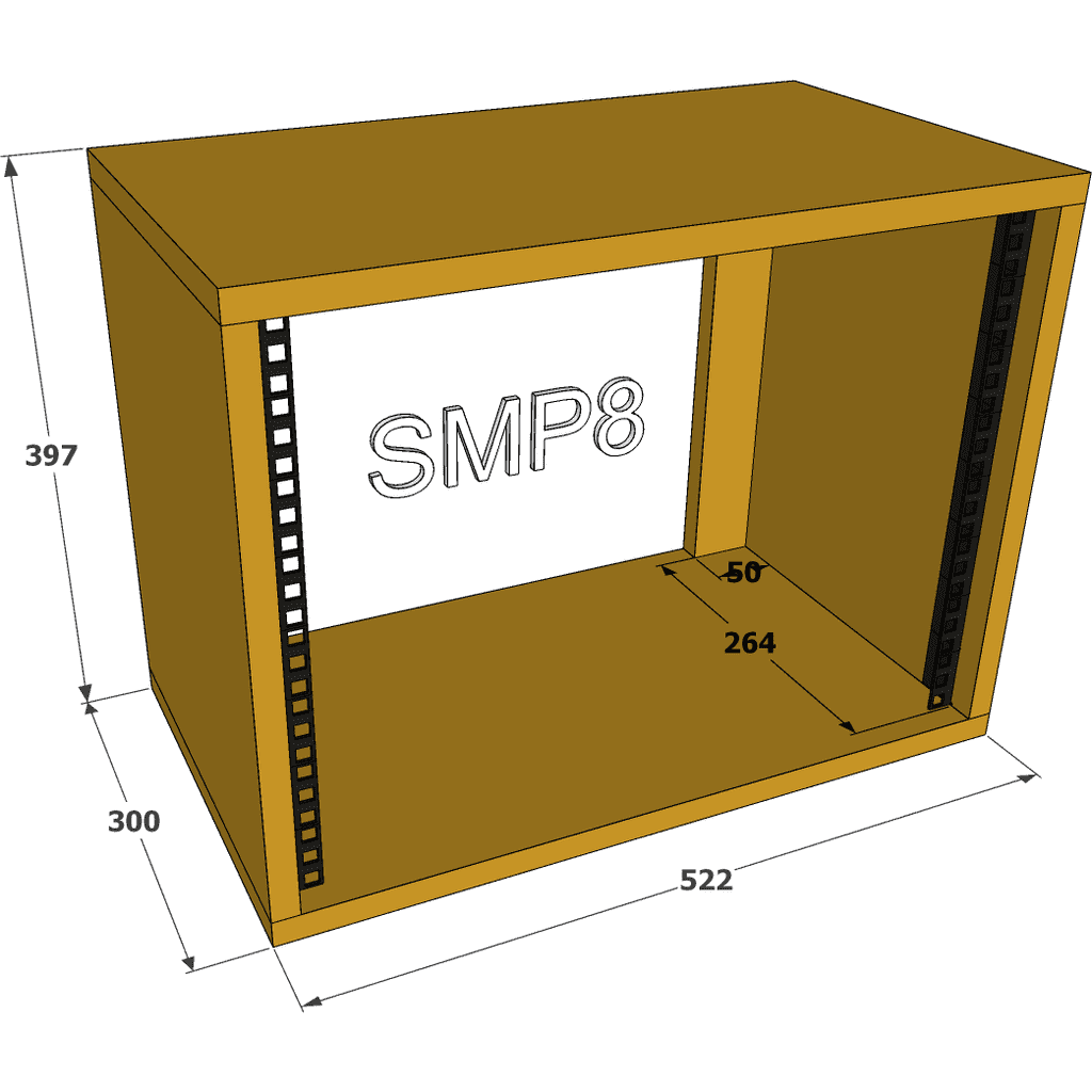 smp8 desk top 19 inch 8u rack pod 5 323 1 p 1